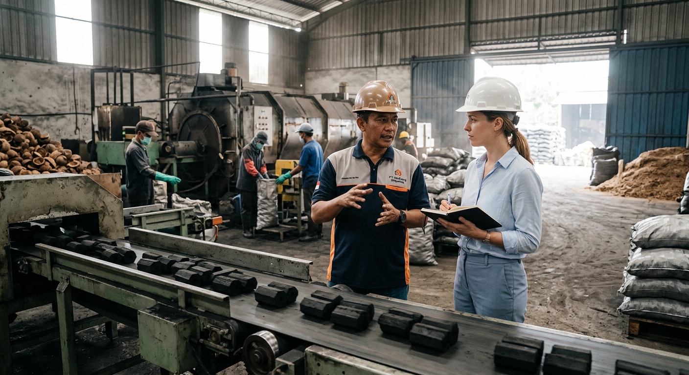 A Guide to Sourcing from a Charcoal Briquette Factory in Indonesia