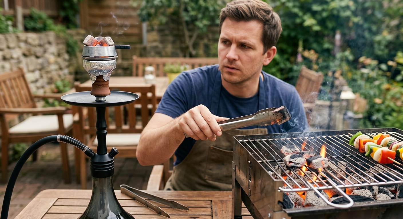 Heat Management: Flat vs Cube Coals for Hookah and Grilling