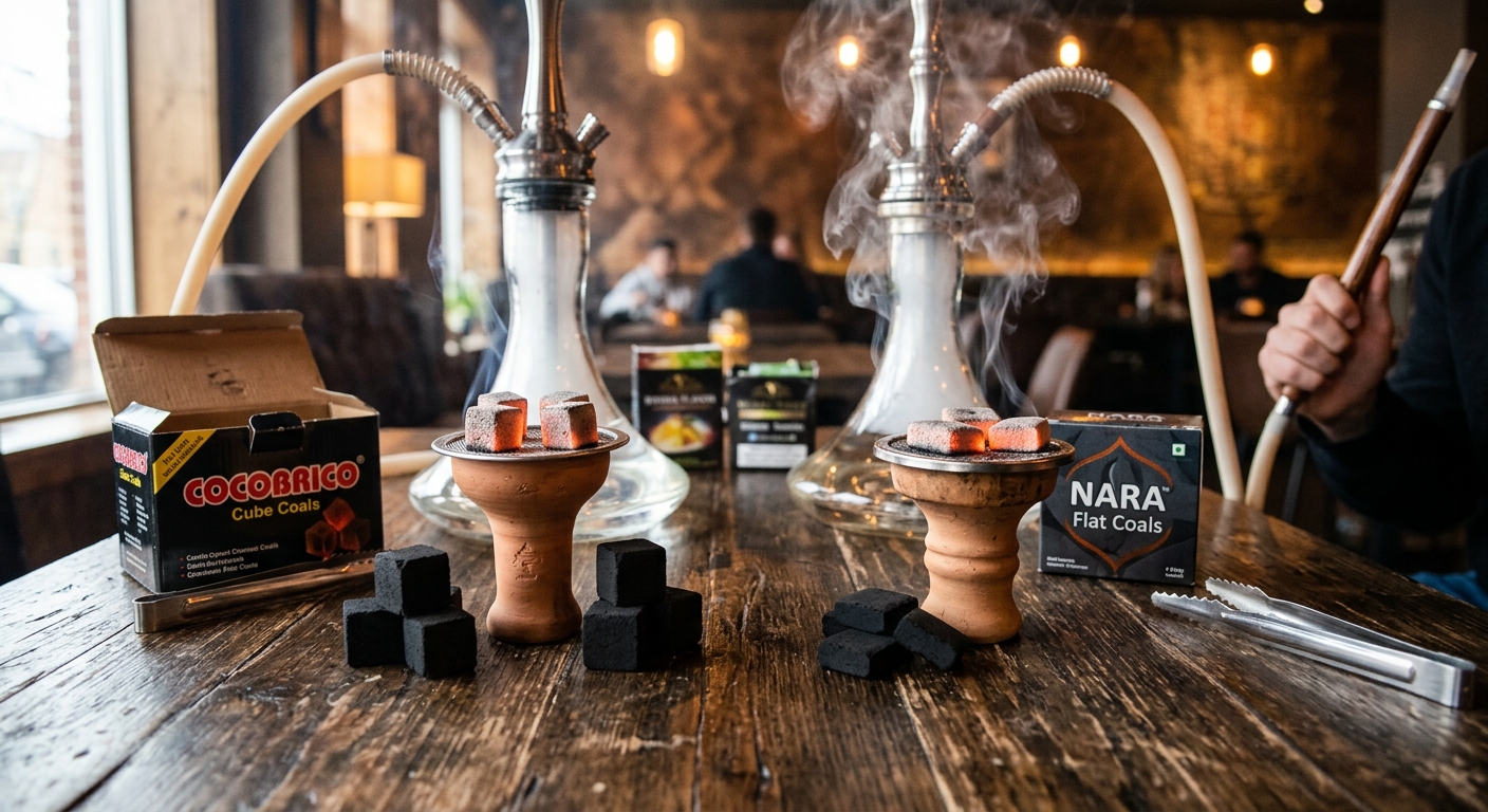 Cube vs Flat Coconut Coals: A Comprehensive Guide for Shisha Enthusiasts