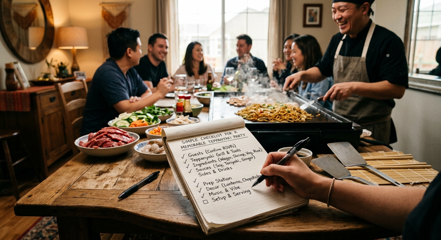 A Simple Checklist for a Memorable Teppanyaki Party