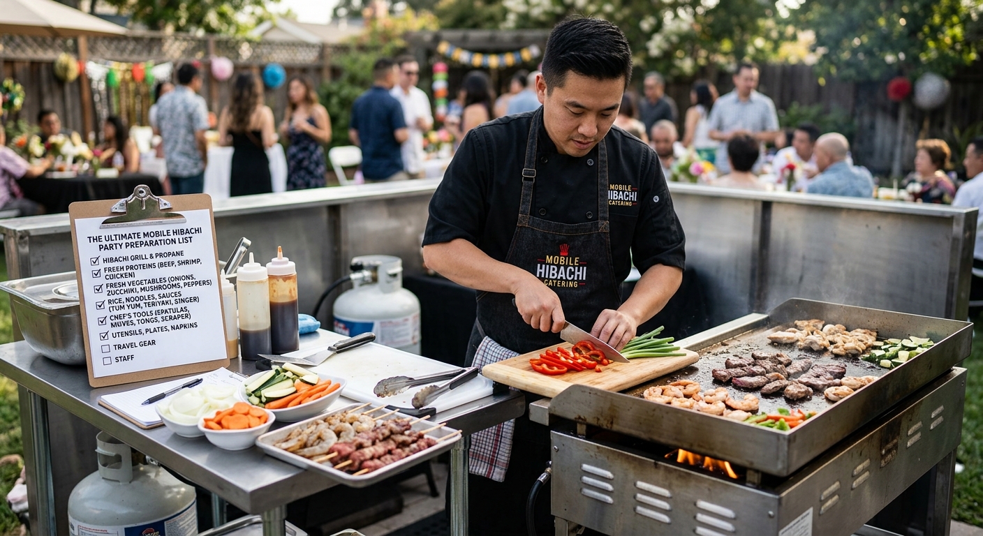 The Ultimate Mobile Hibachi Party Preparation List