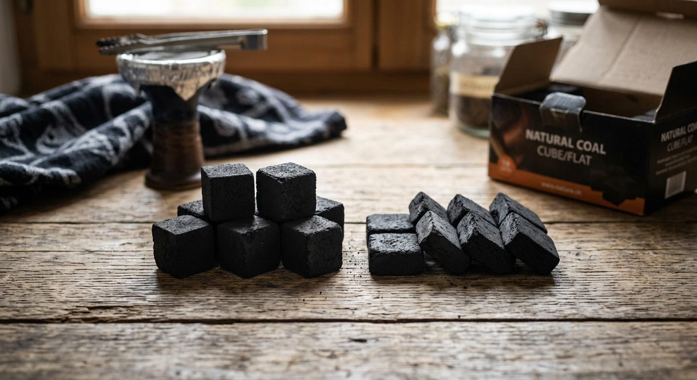 Shisha Coal Shapes: Cube or Flat – A Comprehensive Guide