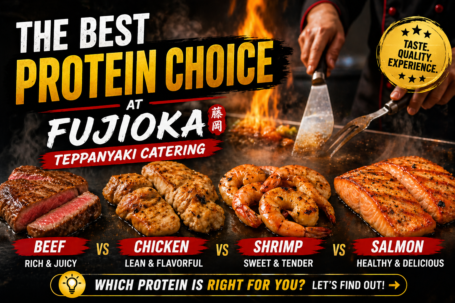 fujioka teppanyaki protein choice