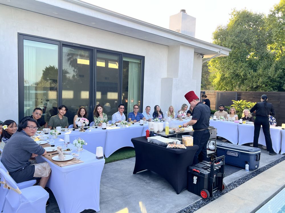 Dr Harrison Lee for having us 2nd time in a month with fujioka teppanyaki catering 